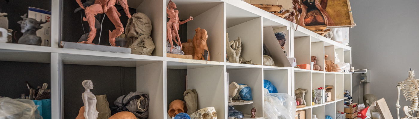 Aula Scuola Comics sede di Napoli        corso Scultura E 3DFX