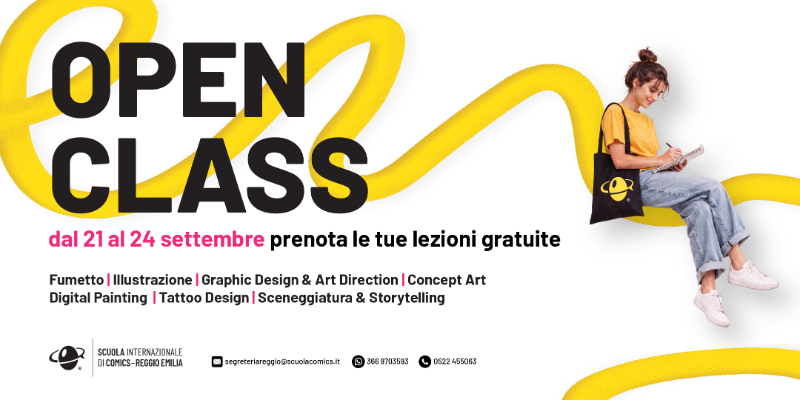 Immagine news OPEN CLASS - LA TUA PASSIONE TI ASPETTA IN AULA 