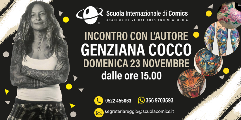 Immagine della news Incontro con l' Autore - Tattoo Artist Genziana Cocco 
