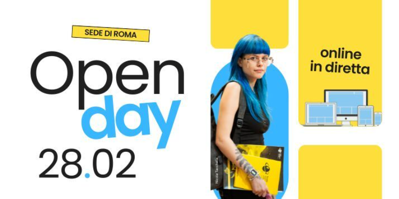 Immagine della news Open Day Online • SEDE ROMA sabato 28 febbraio